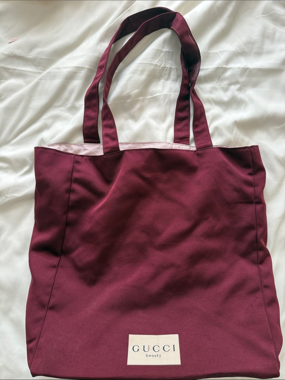 Gucci Burgundy Beauty Tote Bag